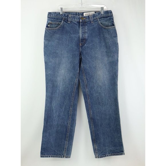 Carhartt FR Jeans Mens 38x32(Actual 38x30)ARC 2 Denim Blue Flame Resistant Pants - Picture 1 of 11